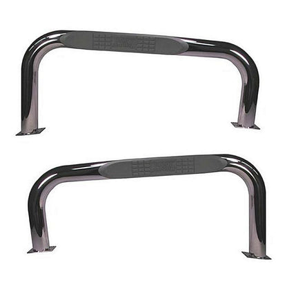RUGGED RIDGE | 11593.04 | Tube Steps, Outland, 3-Inch Round Stainless Steel For Jeep 97-06 Wrangler