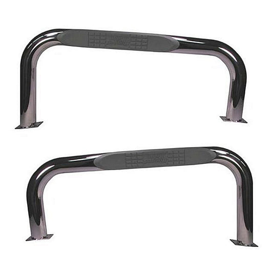 RUGGED RIDGE | 11593.04 | Tube Steps, Outland, 3-Inch Round Stainless Steel For Jeep 97-06 Wrangler