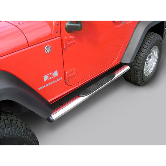 RUGGED RIDGE | 11593.07 | Tube Steps, 4 1/4-Inch Oval Stainless Steels 07-16 Wrangler Jk 2Dr