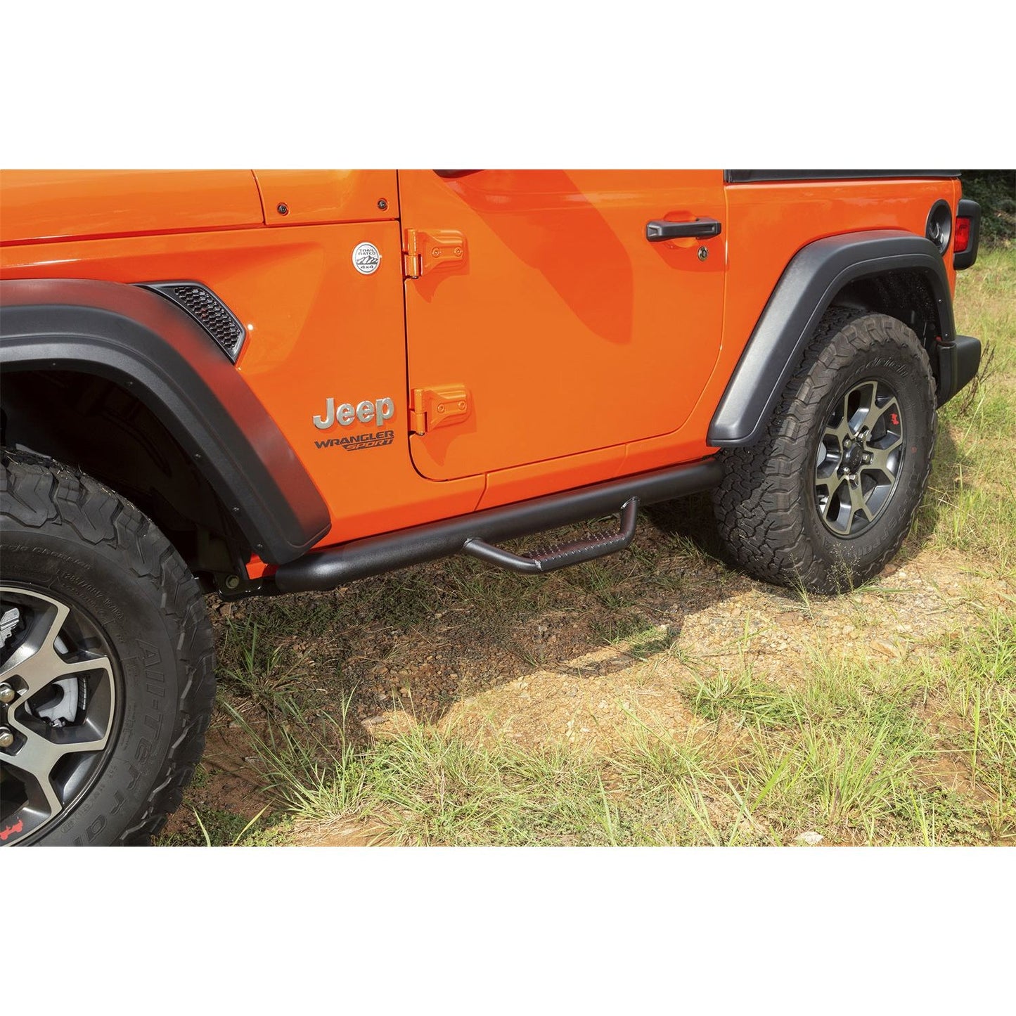 RUGGED RIDGE | 11596.03 | Spartan Nerf Bar, Textured Black; 18-C  Wrangler Jl, 2 Door