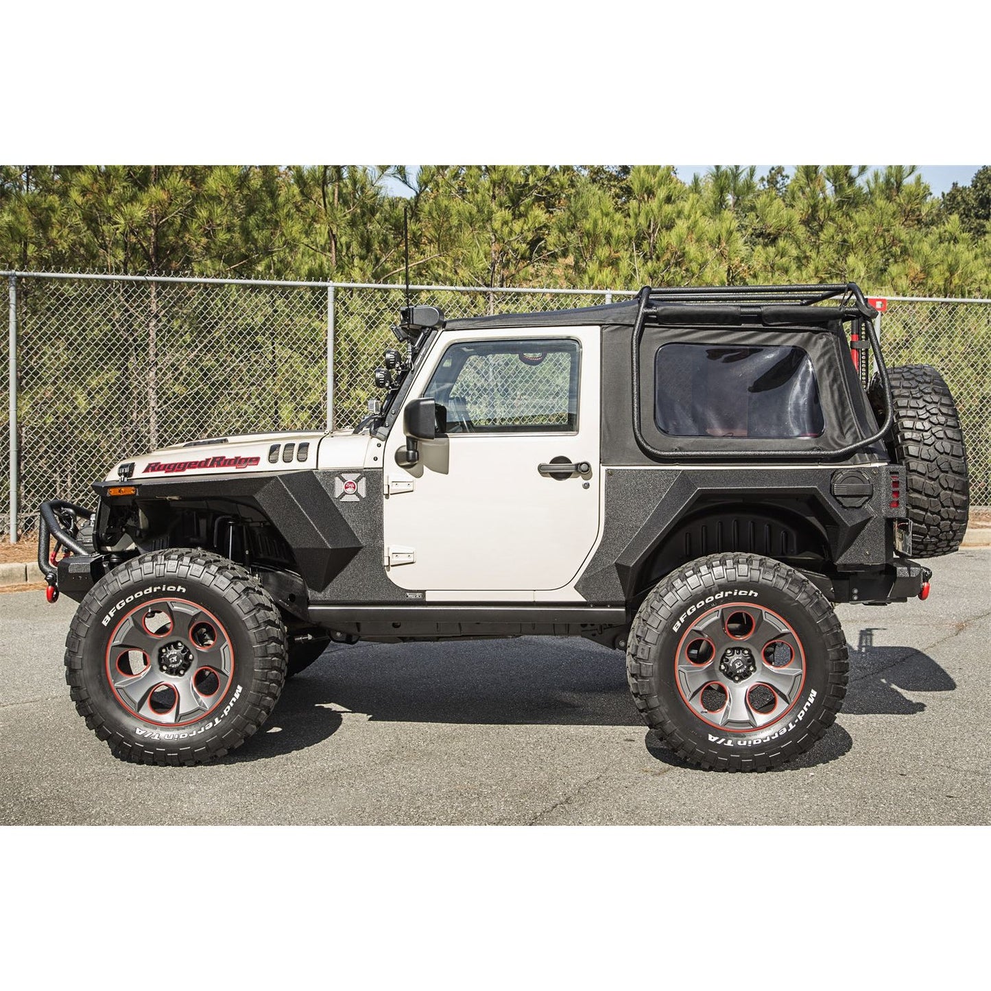 RUGGED RIDGE | 11615.03 | Xhd Rear Armor Fenders, Pair, 2 Dr; 07-18 Jk