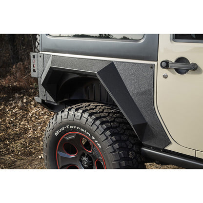 RUGGED RIDGE | 11615.03 | Xhd Rear Armor Fenders, Pair, 2 Dr; 07-18 Jk