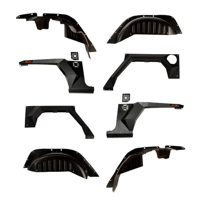 RUGGED RIDGE | 11615.06 | Xhd Armor Fenders And Liner Kit, 4-Door, 07-18 Jeep Wrangler Jku