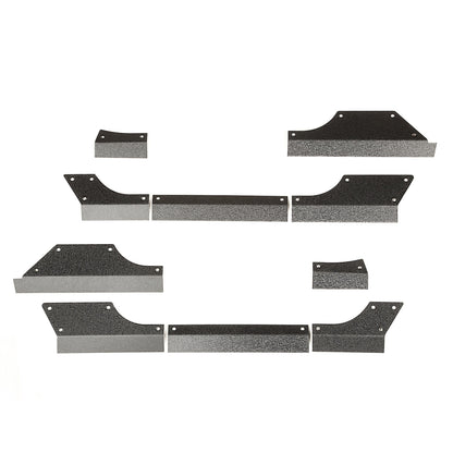 RUGGED RIDGE | 11615.11 | Steel Body Armor Cladding; 07-17 Jk