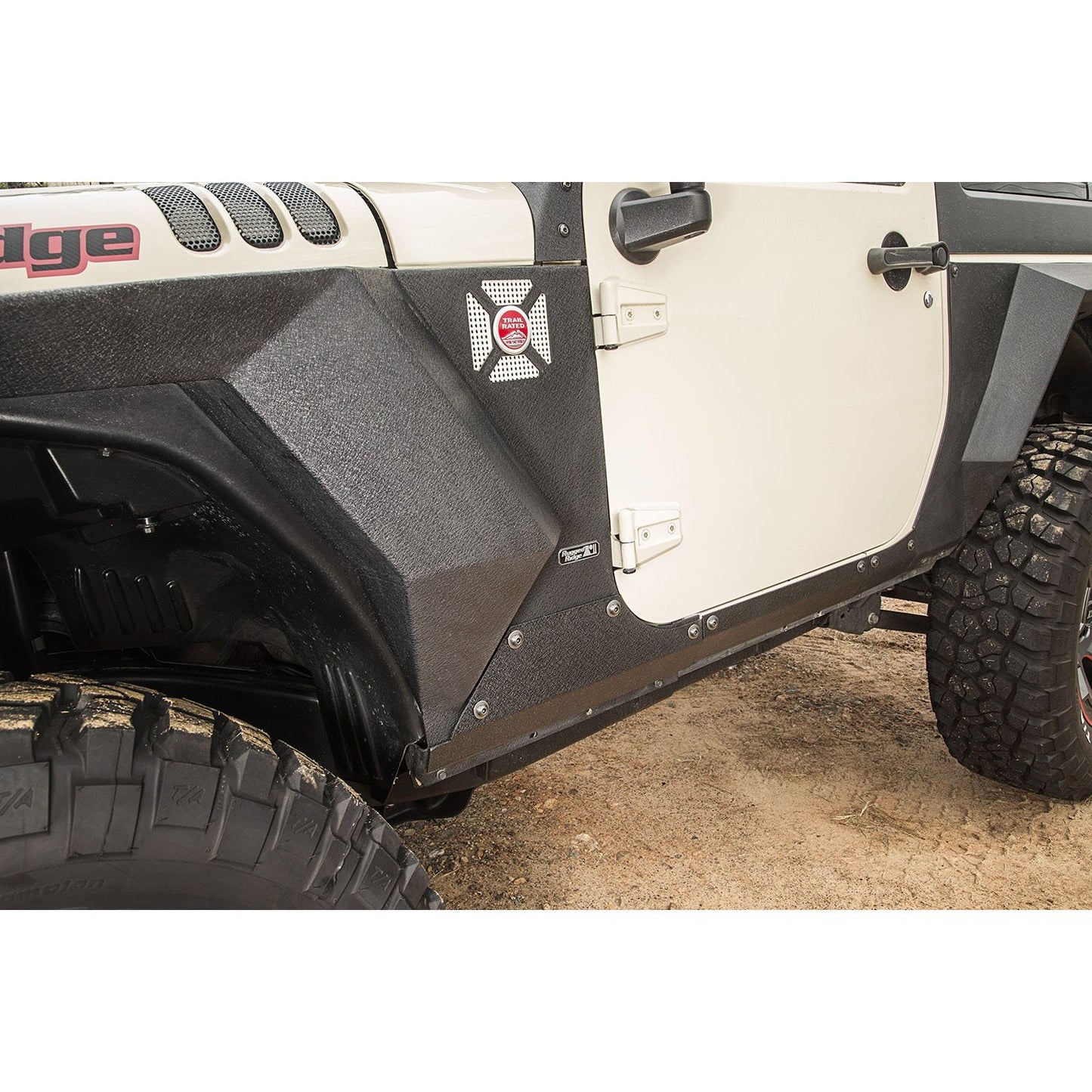 RUGGED RIDGE | 11615.11 | Steel Body Armor Cladding; 07-17 Jk