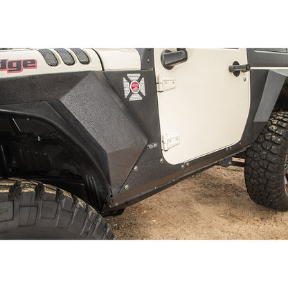 RUGGED RIDGE | 11615.11 | Steel Body Armor Cladding; 07-17 Jk