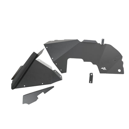 RUGGED RIDGE | 11615.61 | 18-C Wrangler/20-C Gladiator Inner Fender Liners, Front, Aluminum, Black