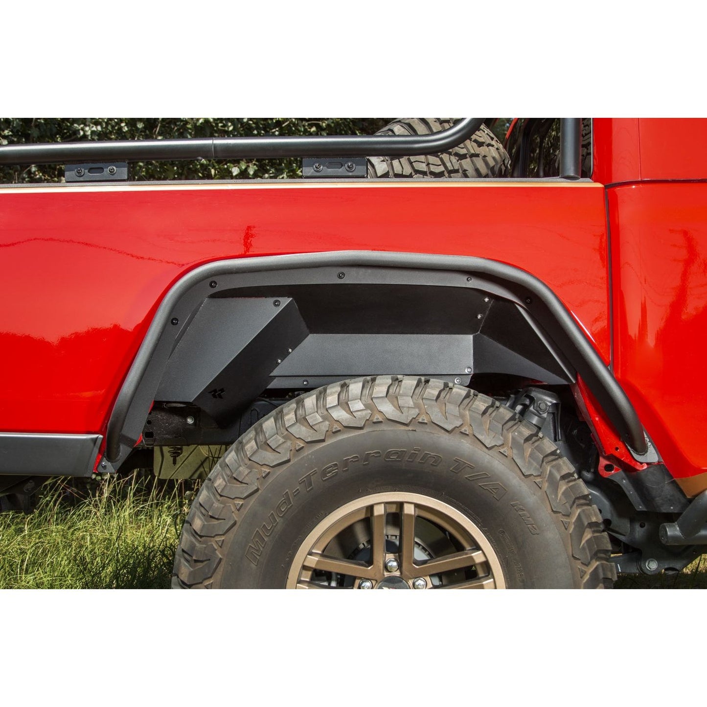 RUGGED RIDGE | 11615.63 | Inner Fender Liners, Rear, Aluminum, Blk; 2020 Jeep Gladiator Jt