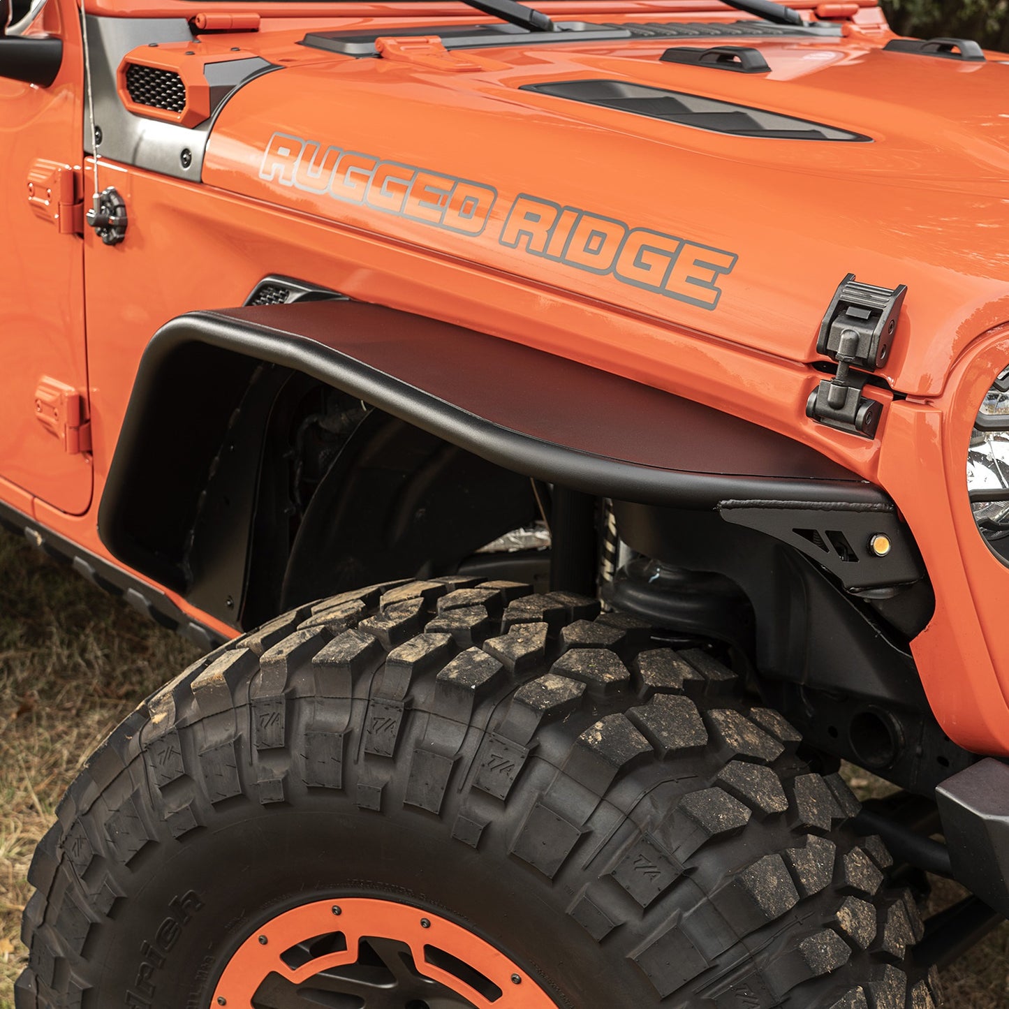 RUGGED RIDGE | 11615.71 | Hd Steel Tube Fenders, Front Pair, Blk; 18-19 Jl