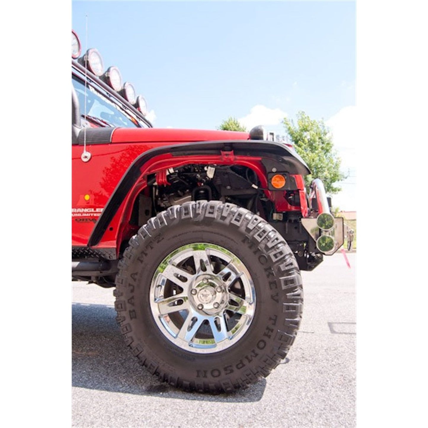 RUGGED RIDGE | 11620.1 | All Terrain Flat Fender Flare Kit, 07-16 Jeep Wrangler