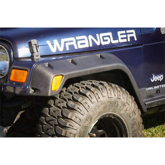 RUGGED RIDGE | 11630.2 | 4-Piece All Terrain Fender Flare Kit, 4.75-Inch, 97-06 Wrangler (Tj)