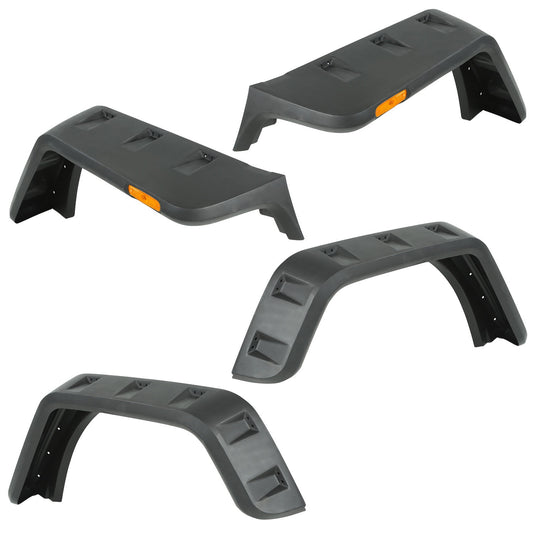 RUGGED RIDGE | 11640.25 | 07-15 Wrangler Jk Hurricane Flate Flare Kit Smooth Black