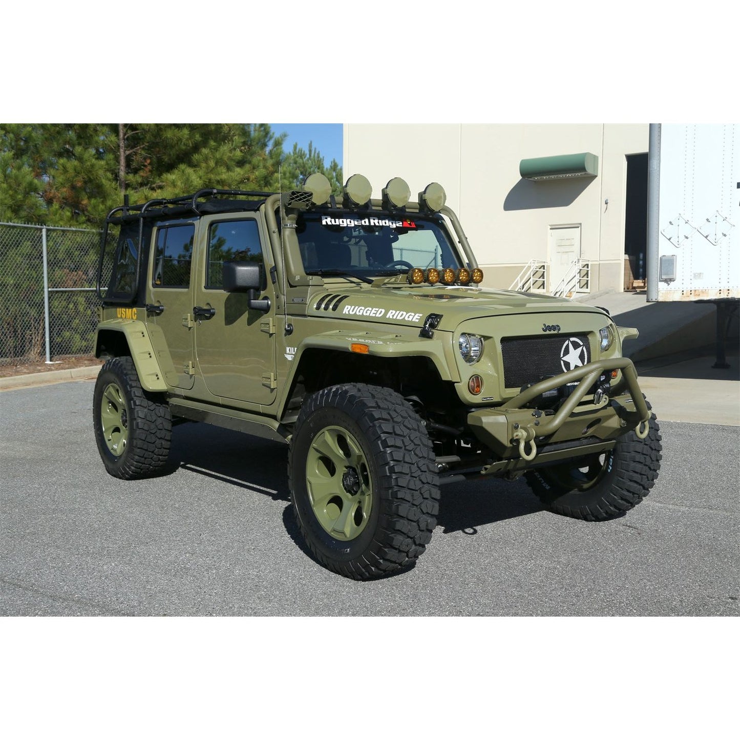 RUGGED RIDGE | 11640.25 | 07-15 Wrangler Jk Hurricane Flate Flare Kit Smooth Black