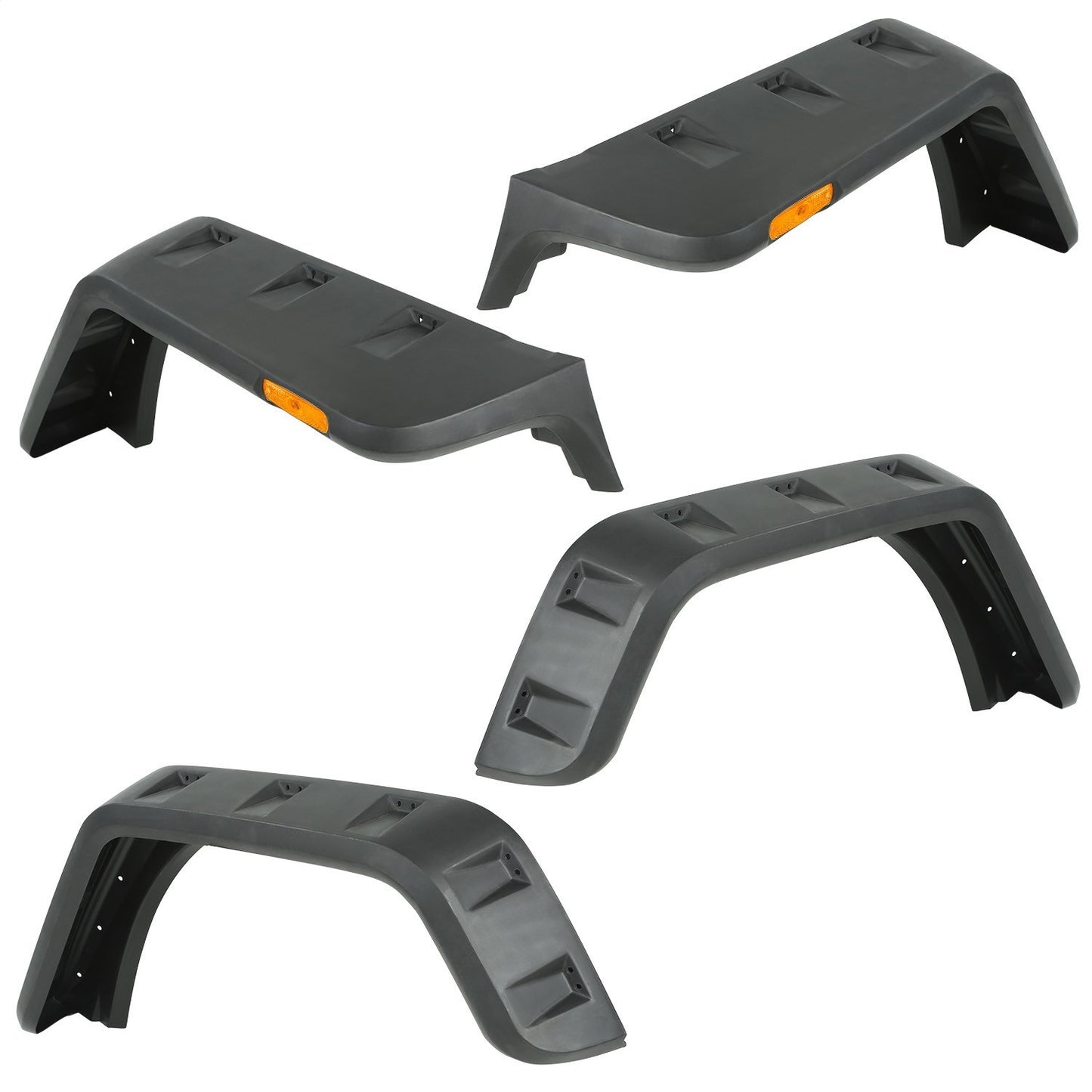 RUGGED RIDGE | 11640.26 | Hurricane Fender Flare Kit, Eu, Smooth, 07-15 Jk