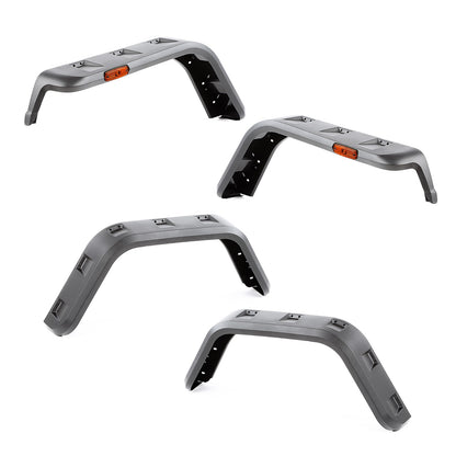 RUGGED RIDGE | 11640.3 | 97-06 Tj Hurricane Fender Flare Kit, Textured Black
