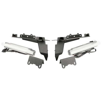 RUGGED RIDGE | 11640.95 | 18-C Wrangler/20-C Gladiator Black Chop Brackets, W/Drl Set, Frnt
