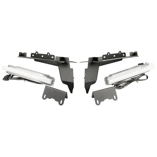 RUGGED RIDGE | 11640.95 | 18-C Wrangler/20-C Gladiator Black Chop Brackets, W/Drl Set, Frnt