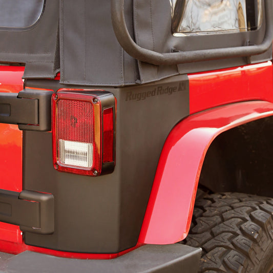 RUGGED RIDGE | 11651.07 | 07-15 Jeep Wrangler Rear Corner Kit Body Armor 2-Door