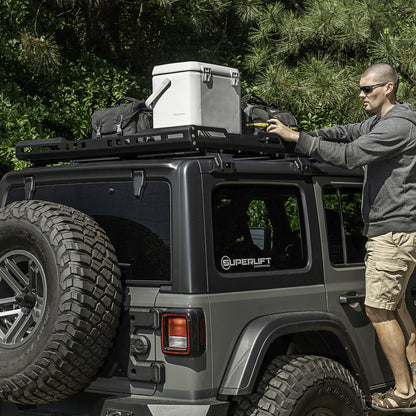 RUGGED RIDGE | 11703.04 | Roof Rack, With Basket; 18-19 Jl 4Dr Hardtops