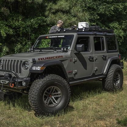 RUGGED RIDGE | 11703.04 | Roof Rack, With Basket; 18-19 Jl 4Dr Hardtops