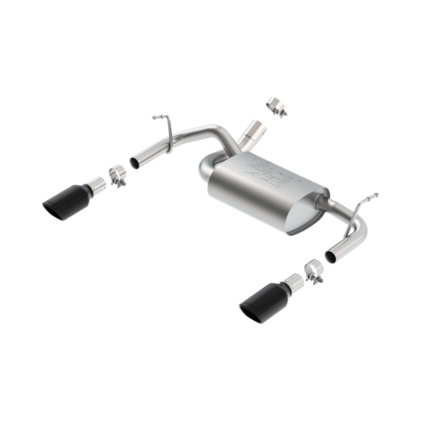 BORLA 2012-2018 Jeep Wrangler Axle-Back Exhaust System Part # 11860BC