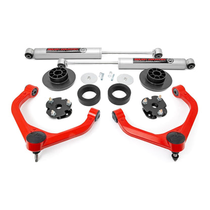 Rough Country Strut Spacers w/N3 Rear Shocks 3 Inch Lift Kit I 31230RED