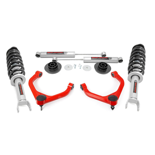ROUGH COUNTRY 3 Inch Lift Kit | N3 Struts/Shocks | Ram 1500 4WD (2012-2018 & Classic) | 31231RED
