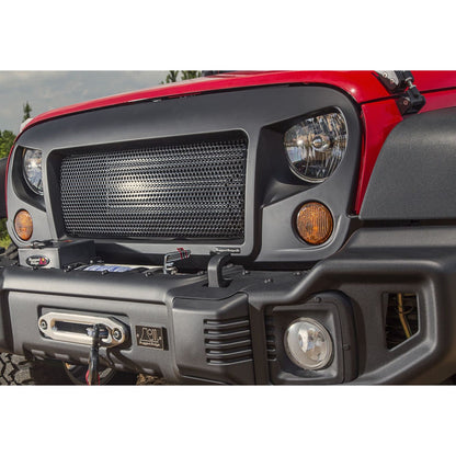RUGGED RIDGE | 12034.01 | 07-17 Wrangler Spartan Grille Black W/Black Screen