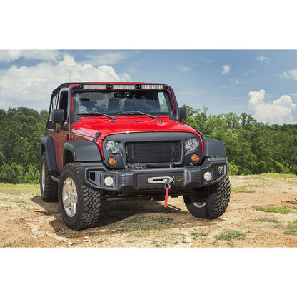 RUGGED RIDGE | 12034.01 | 07-17 Wrangler Spartan Grille Black W/Black Screen