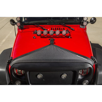 RUGGED RIDGE | 12112.01 | Hood Bra, Black; 07-18 Wrangler Jk/Jku