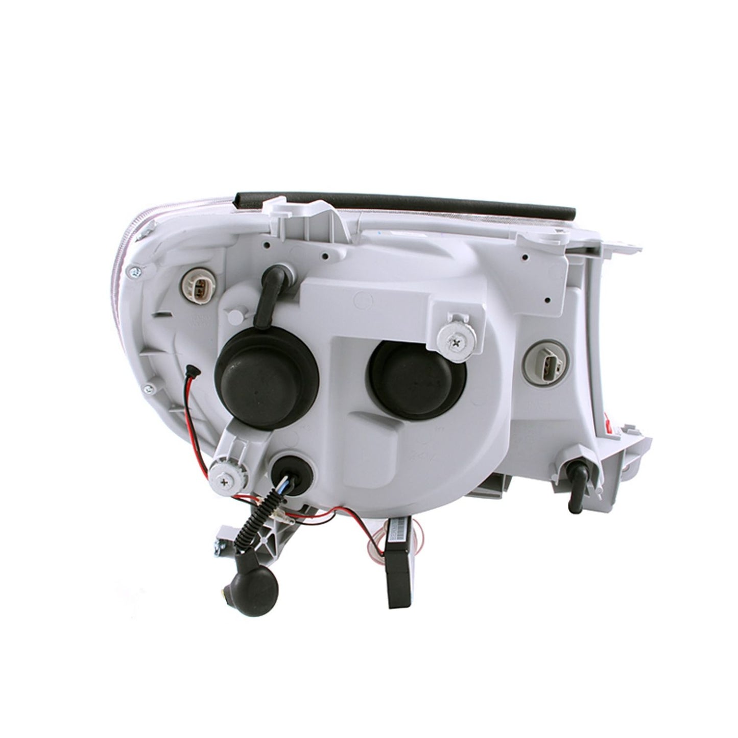 Anzo USA | Projector Headlight Set w/Halo Clear Lens Chrome Housing Pair | Fits Tacoma | 121281