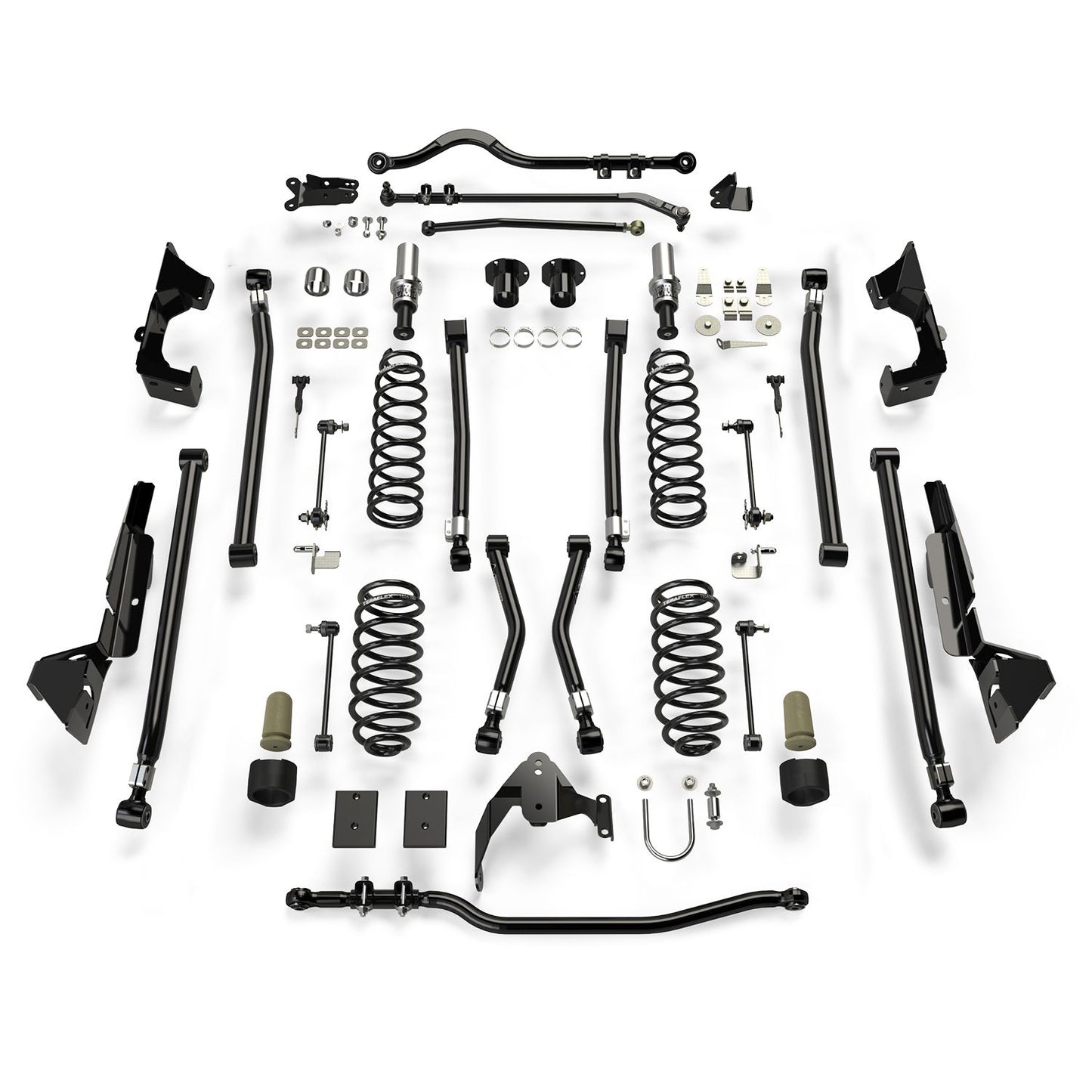 TeraFlex | 07-18 Wrangler JK 2 Door 6 Inch Alpine CT6 Long Arm Suspension System No Shocks TeraFlex | 1226000