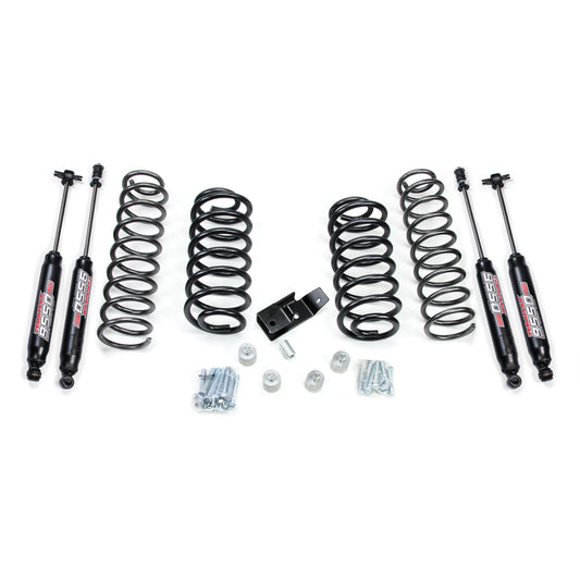 TeraFlex | 97-06 Jeep Wrangler TJ 2 Inch Coil Spring Lift Kit & 9550 VSS Twin-Tube Shocks TeraFlex | 1241200