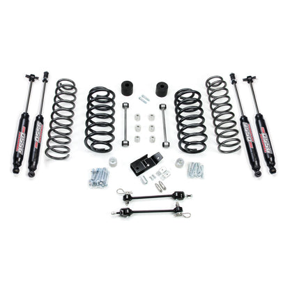 TeraFlex | 97-06 Jeep Wrangler TJ 3 Inch Coil Spring Base Lift Kit w/ Quick Disconnects & 9550 VSS Twin-Tube TeraFlex | 1241350