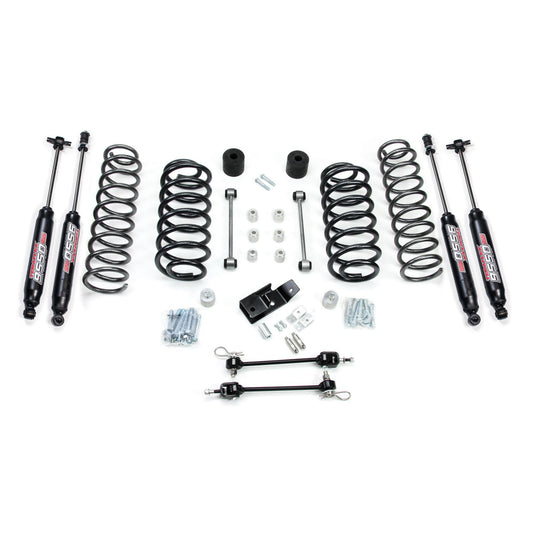 TeraFlex | 97-06 Jeep Wrangler TJ 3 Inch Coil Spring Base Lift Kit w/ Quick Disconnects & 9550 VSS Twin-Tube TeraFlex | 1241350