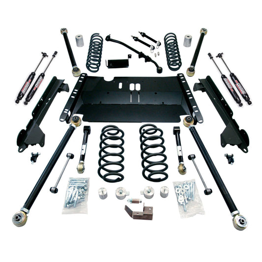 TeraFlex | 97-06 Jeep Wrangler TJ SWB 3 Inch Enduro LCG Long Arm Suspension System & 9550 VSS Twin-Tube Shocks TeraFlex | 1249372