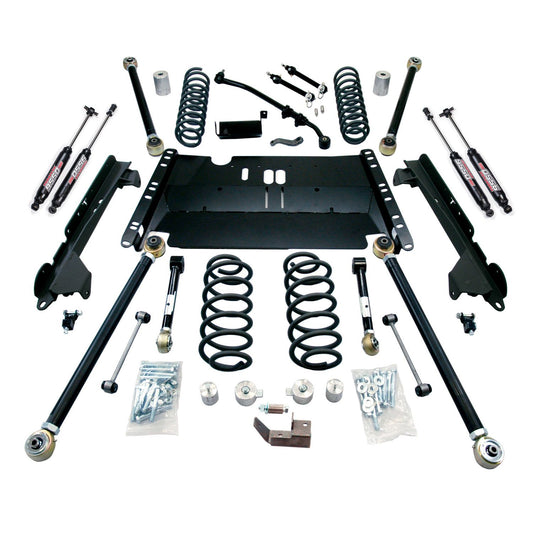 TeraFlex | 97-06 Jeep Wrangler TJ SWB 4 Inch Enduro LCG Long Arm Suspension System & 9550 VSS Twin-Tube Shocks TeraFlex | 1249472