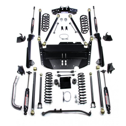 TeraFlex | 97-06 Jeep Wrangler TJ SWB 4 Inch Pro LCG Long Arm Suspension System & 9550 VSS Twin-Tube Shocks TeraFlex | 1249474