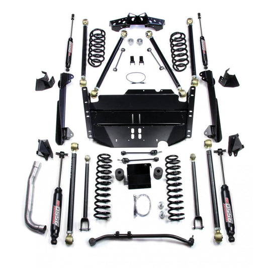TeraFlex | 97-06 Jeep Wrangler TJ SWB 4 Inch Pro LCG Long Arm Suspension System & 9550 VSS Twin-Tube Shocks TeraFlex | 1249474
