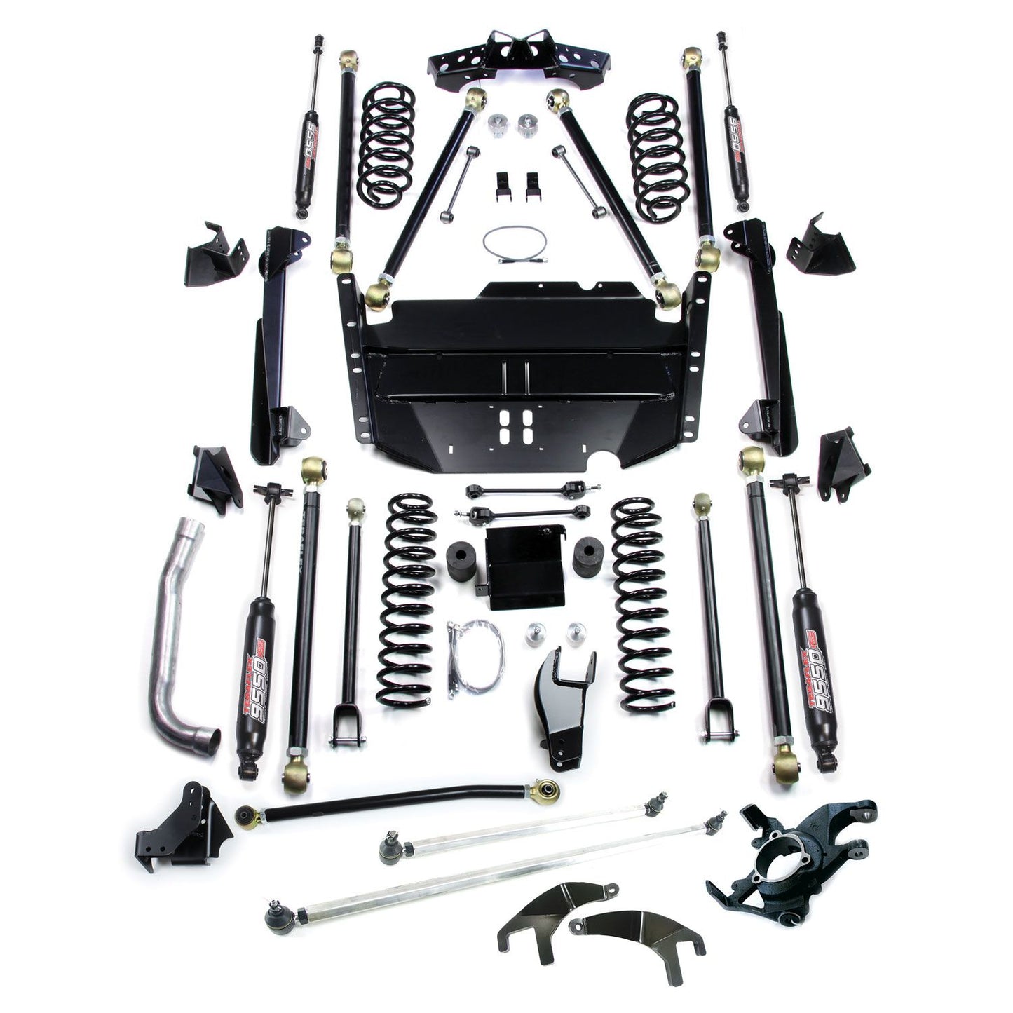 TeraFlex | 97-06 Jeep Wrangler TJ SWB 5 Inch Pro LCG Long Arm Suspension System, High Steer & 9550 VSS Twin-Tube TeraFlex | 1249570