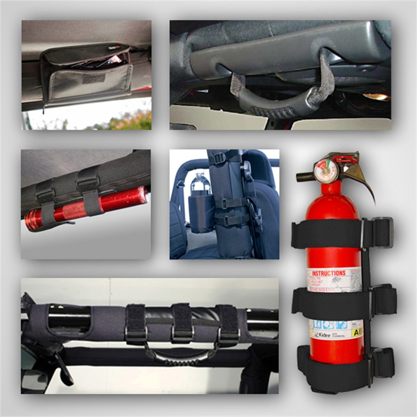 RUGGED RIDGE | 12496.01 | Interior Sport Bar Accessory Kit, 07-16 Jeep Wrangler(Jk)