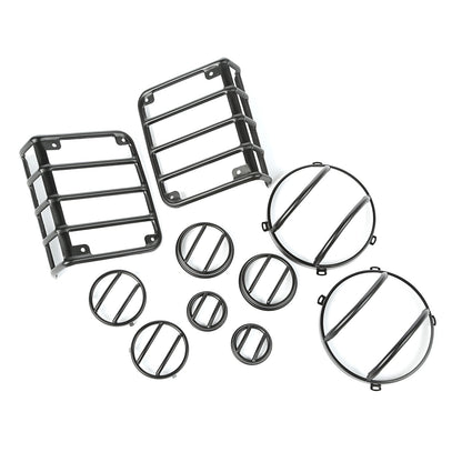 RUGGED RIDGE | 12496.31 | Euro Guard Kit, 10-Piece, Text.Blk, 07-15 Wrangler