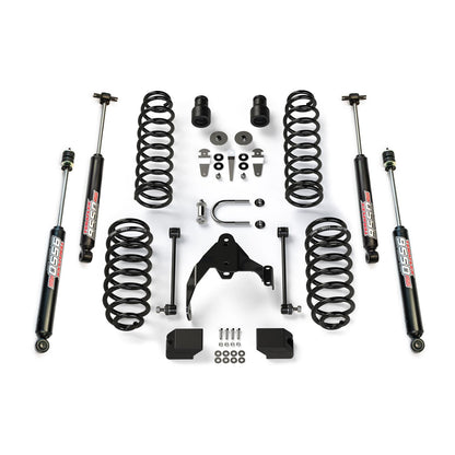 TeraFlex | 07-18 Wrangler JK 4 Door 2.5 Inch Coil Spring Base Lift Kit & 9550 VSS Twin-Tube Shocks TeraFlex | 1251000