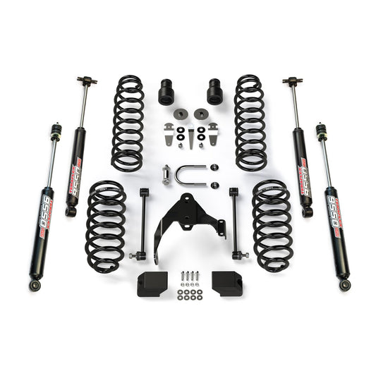 TeraFlex | 07-18 Wrangler JK 4 Door 2.5 Inch Coil Spring Base Lift Kit & 9550 VSS Twin-Tube Shocks TeraFlex | 1251000