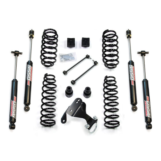 TeraFlex | 07-18 Wrangler JK 2 Door 2.5 Inch Coil Spring Base Lift Kit & 9550 VSS Twin-Tube Shocks TeraFlex | 1251002