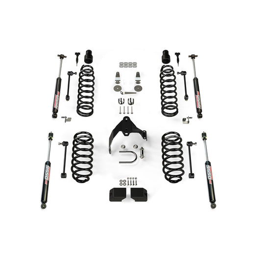 TeraFlex | 07-18 Wrangler JK 4 Door 3 Inch Coil Spring Base Lift Kit & 9550 VSS Twin-Tube Shocks TeraFlex | 1251200