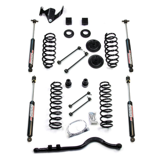 TeraFlex | 07-18 Wrangler JK 4 Door 3 Inch Coil Spring Base Lift Kit w/ Front Track Bar & 9550 VSS Twin-Tube TeraFlex | 1251220