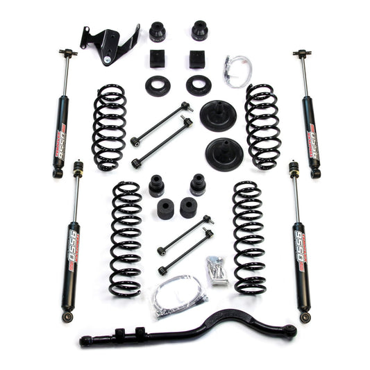 TeraFlex | 07-18 Wrangler JK 4 Door 4 Inch Coil Spring Base Lift Kit w/ Front Track Bar & 9550 VSS Twin-Tube TeraFlex | 1251400