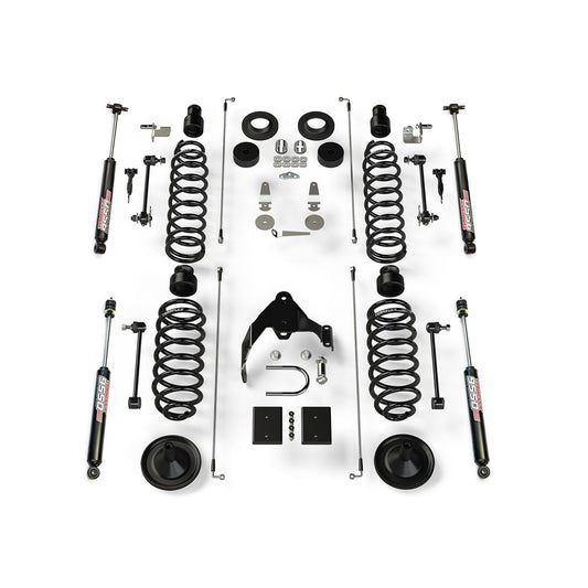 TeraFlex | 07-18 Wrangler JK 4 Door 4 Inch Coil Spring Base Lift Kit & 9550 VSS Twin-Tube TeraFlex | 1251401