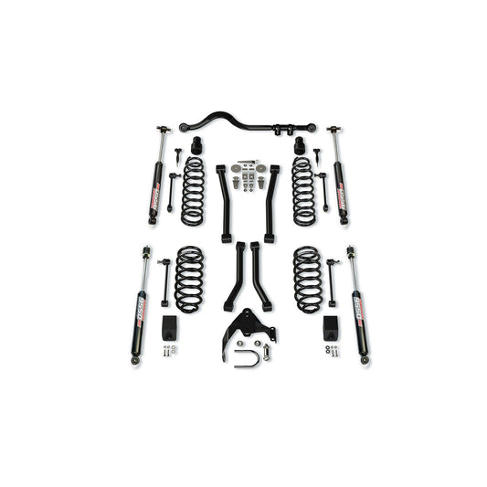 TeraFlex | 07-18 Wrangler JK 2 Door 3 Inch Suspension System w/ 4 Sport Control Arms & 9550 VSS Twin-Tube TeraFlex | 1256223